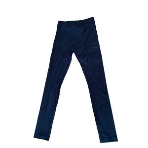 American Apparel Legging Women's Size L Black Hight Rise Skinny Leg Flat Front